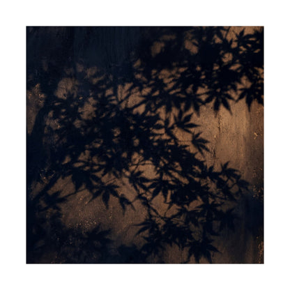 Shadow Play Shadow Zen Wall Art Print | Atmospheric Dark Japandi Art