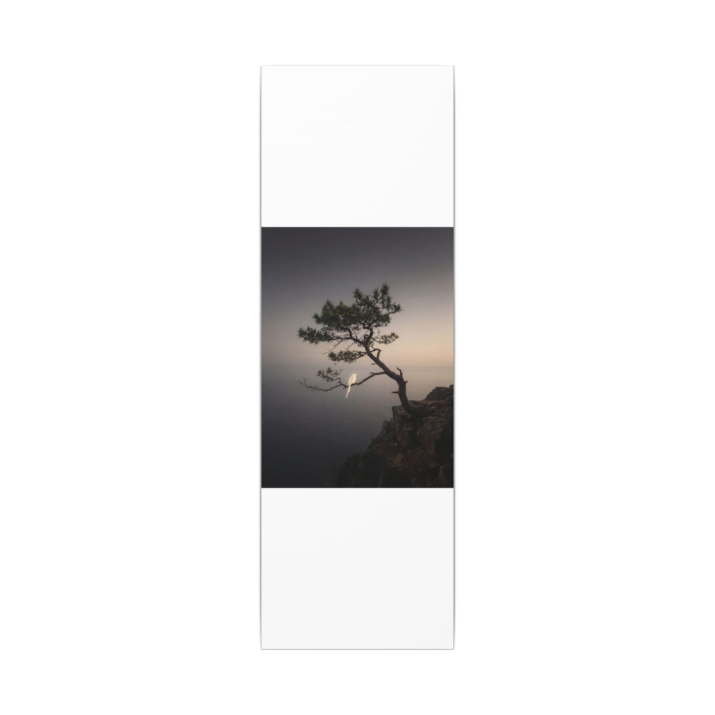 Dawn Pine Tree Canvas Art - Dark Japandi Datsuzoku