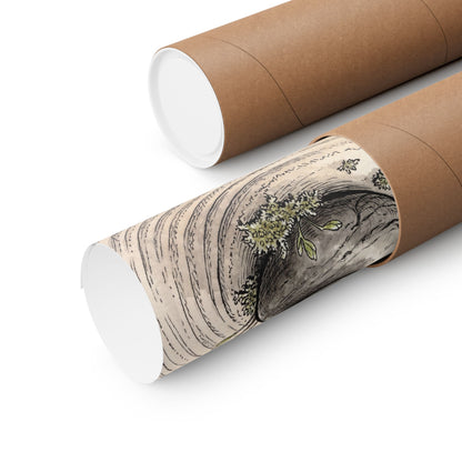 Ma River Stones Wall Art Print - Zen Karesansui