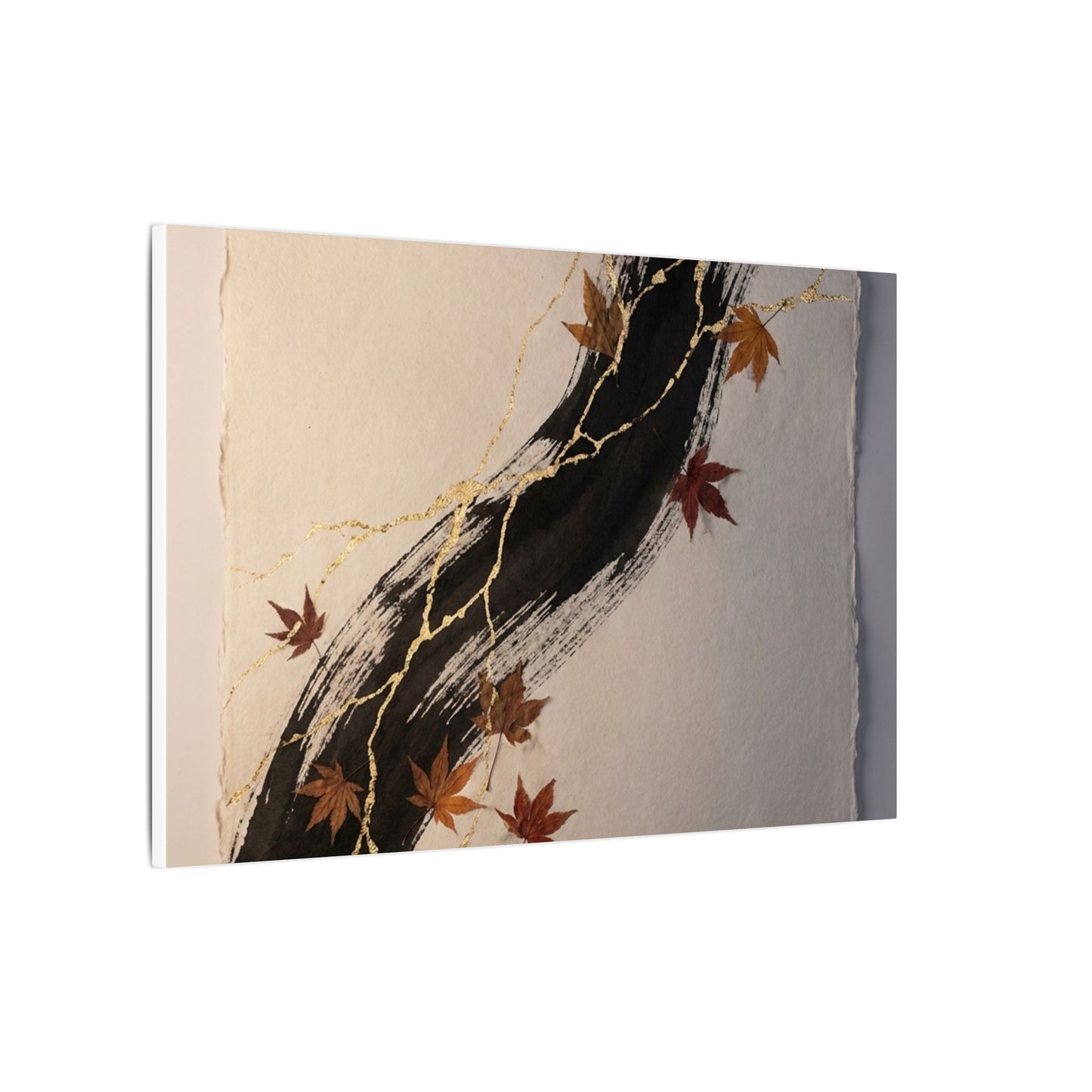 Dawn Ink Brushstroke Canvas Art - Kintsugi Ma