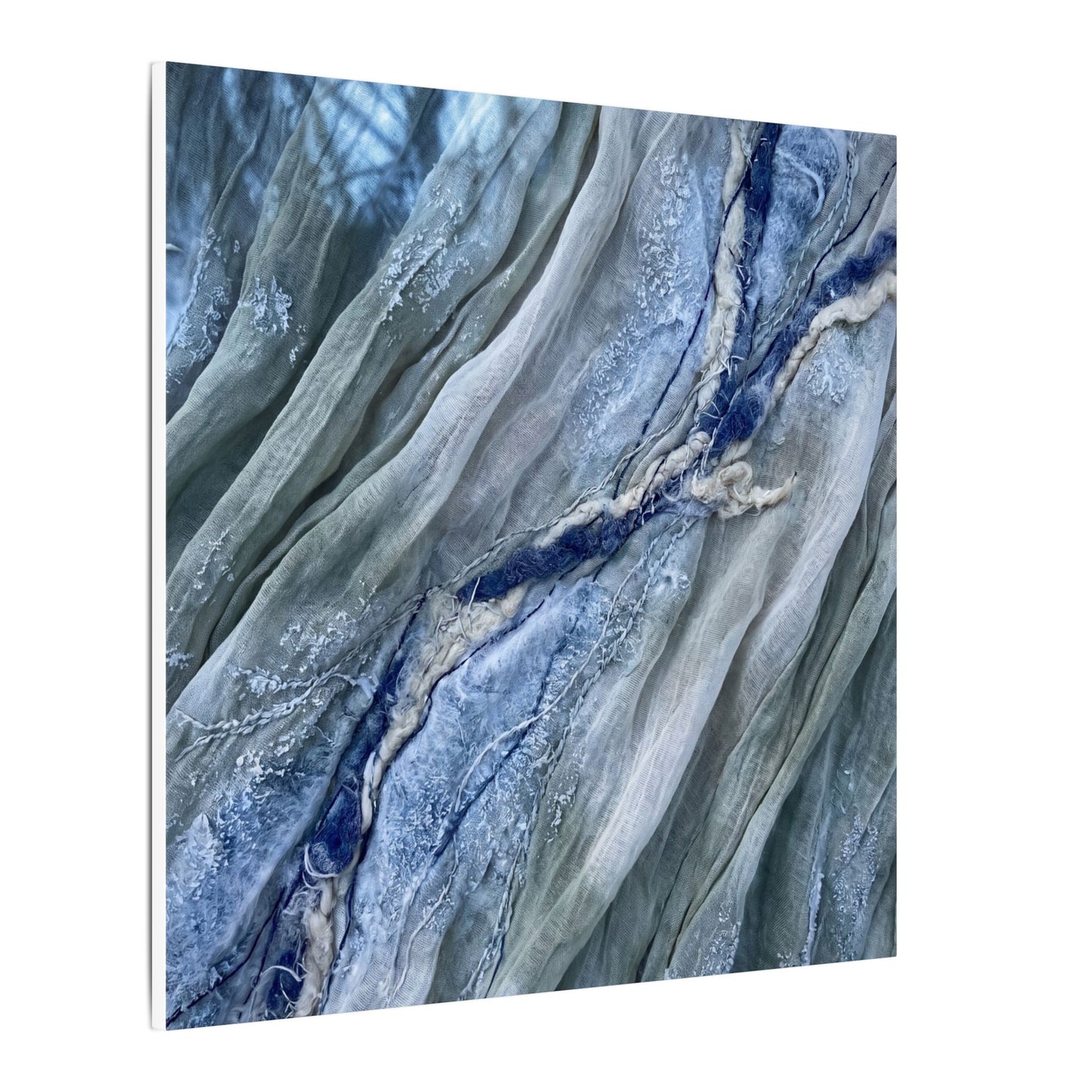 Moonlight Silk Drape Canvas Art - Japandi Mono No Aware