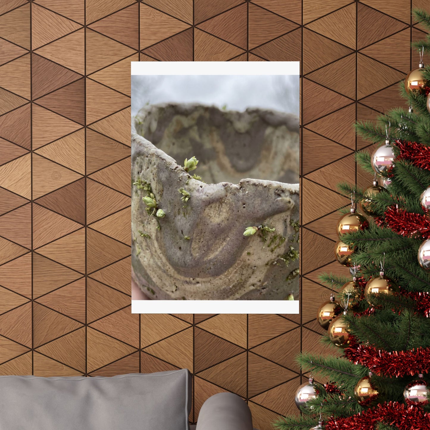 Overcast Ceramic Bowl Wall Art Print - Japandi Fukinsei
