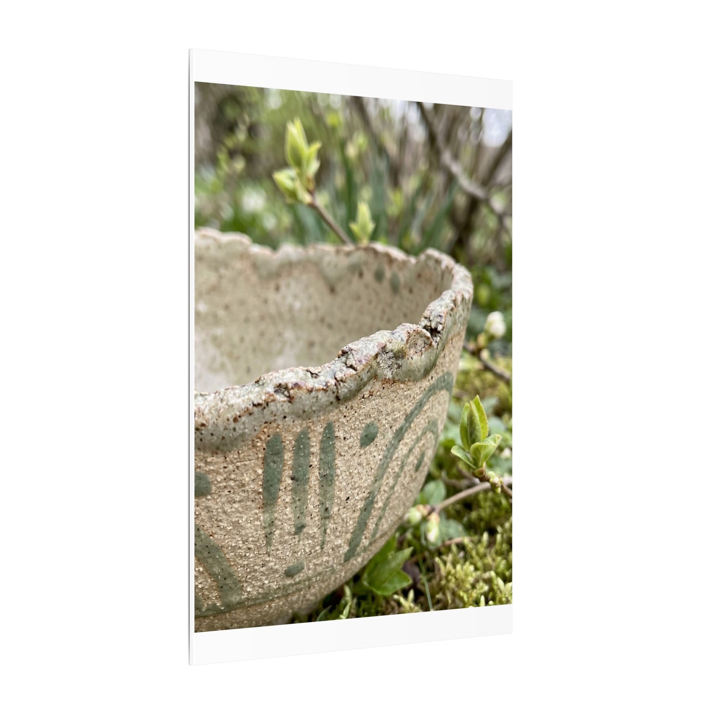 Elegant Ceramic Bowl Canvas Art - Japanese Pattern Japandi