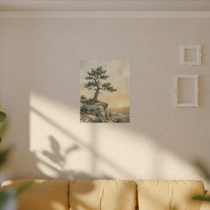 Pine Tree Canvas Art | Summer Japandi Texture Art