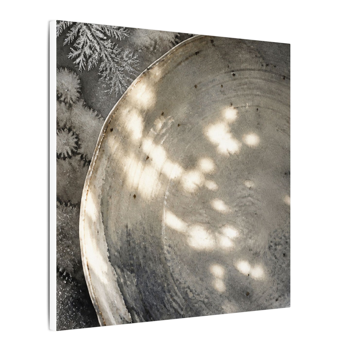 Ceramic Bowl Watercolor Canvas Art | Warm Japandi Art