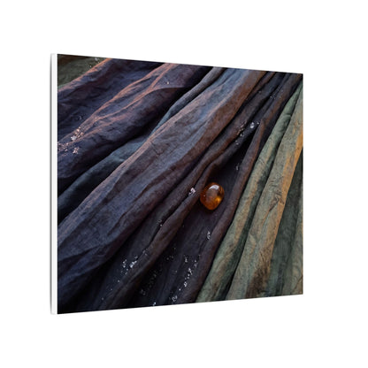 Silk Drape Shadow Zen Canvas Art | Moody Dark Japandi Art