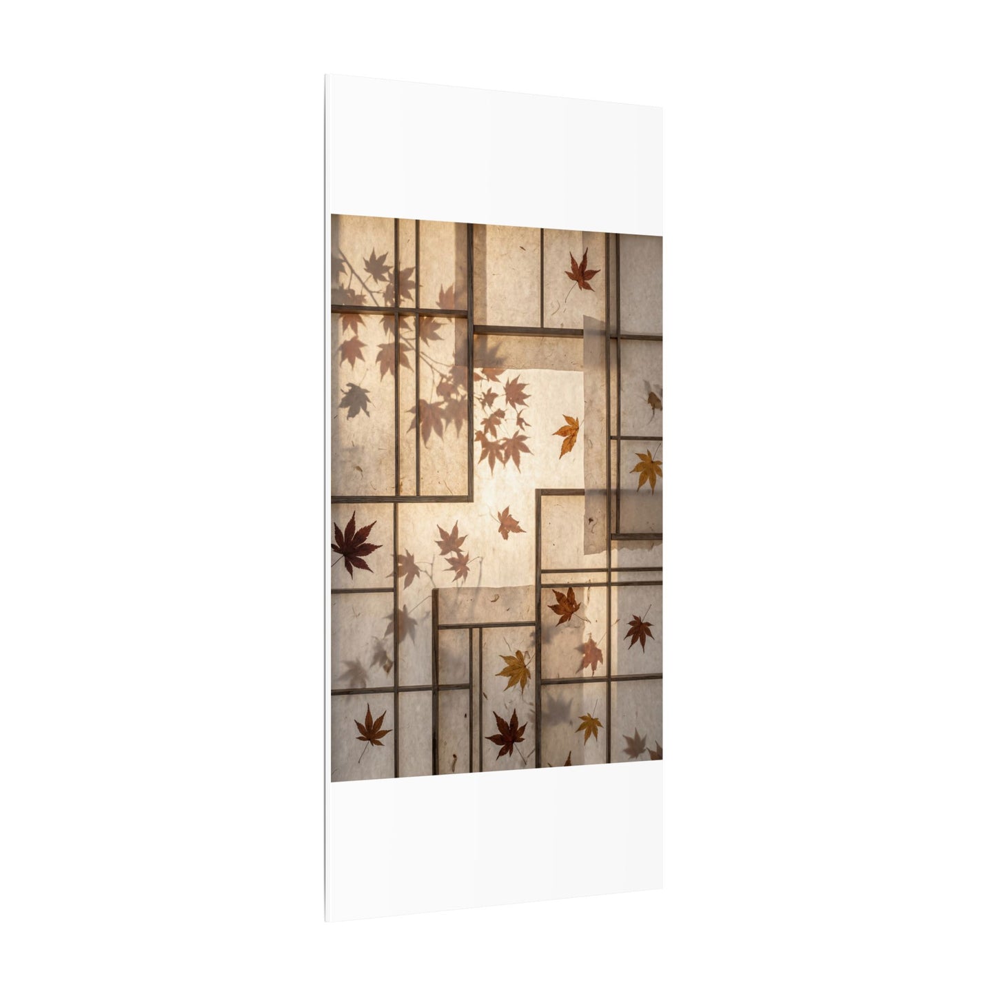 Shoji Screen Japanese Pattern Canvas Art | Neutral Japandi Art