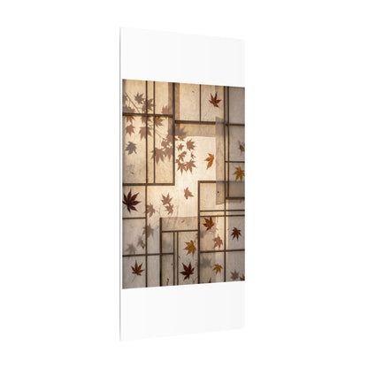 Shoji Screen Japanese Pattern Canvas Art | Neutral Japandi Art