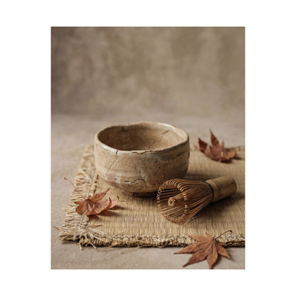 Tea Ceremony Autumn Wall Art Print | Japandi Warm Design