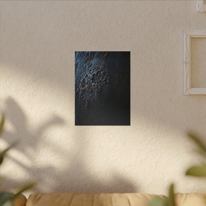 Rust Patina Canvas Art | Winter Dark Japandi Shadow Zen Art