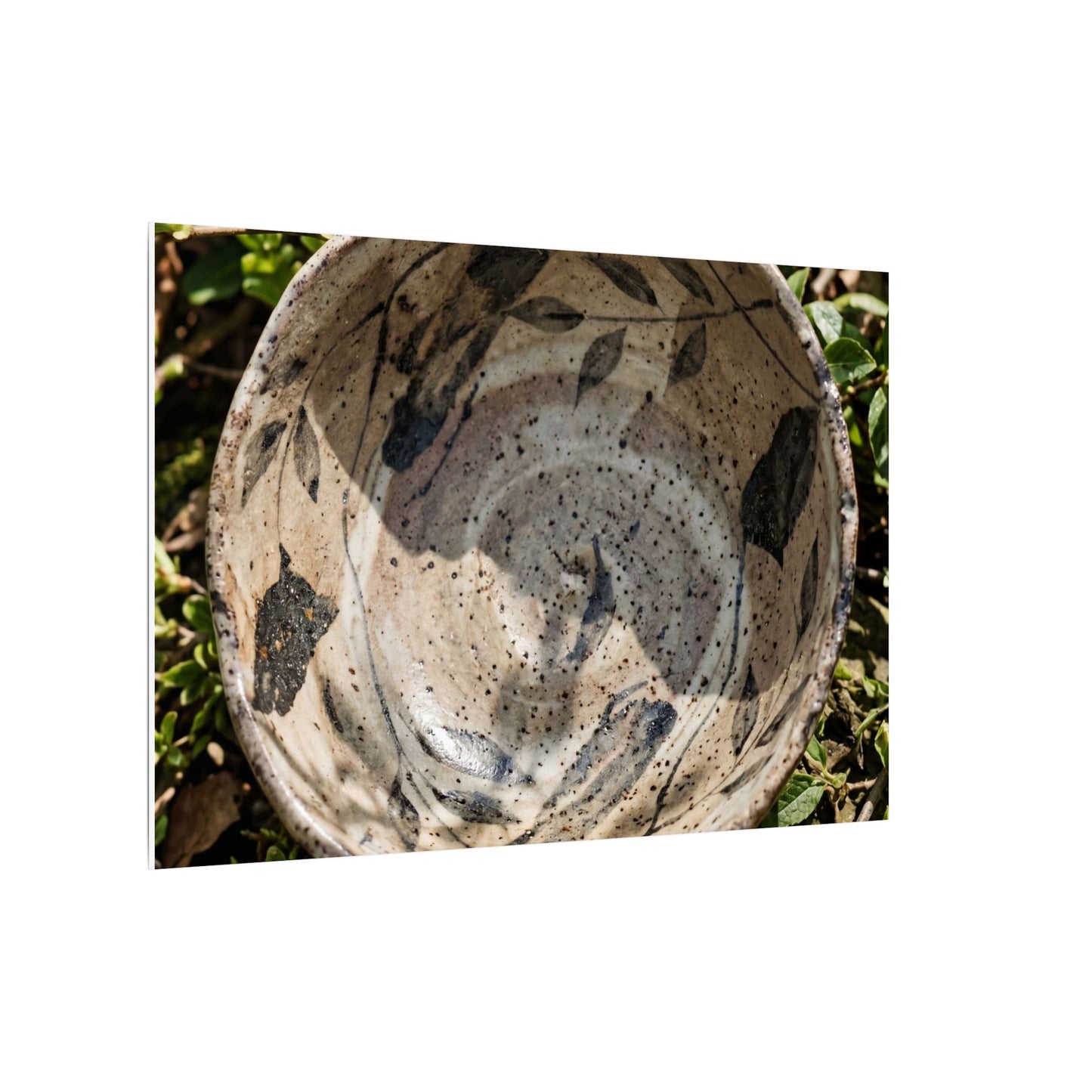 Elegant Ceramic Bowl Canvas Art - Japanese Pattern Japandi