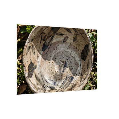 Elegant Ceramic Bowl Canvas Art - Japanese Pattern Japandi