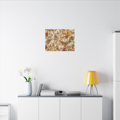 Resilient Paper Fold Canvas Art - Gold Repair Kintsugi
