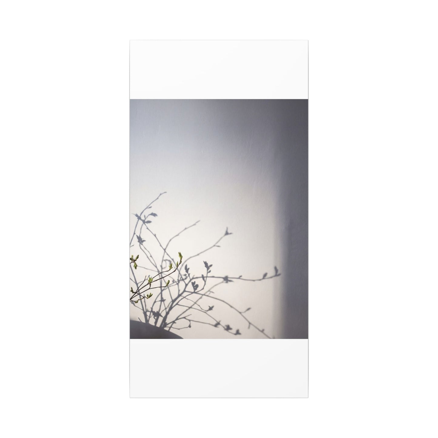 Japandi Shadow Play in Dawn | Japanese Pattern Canvas Art