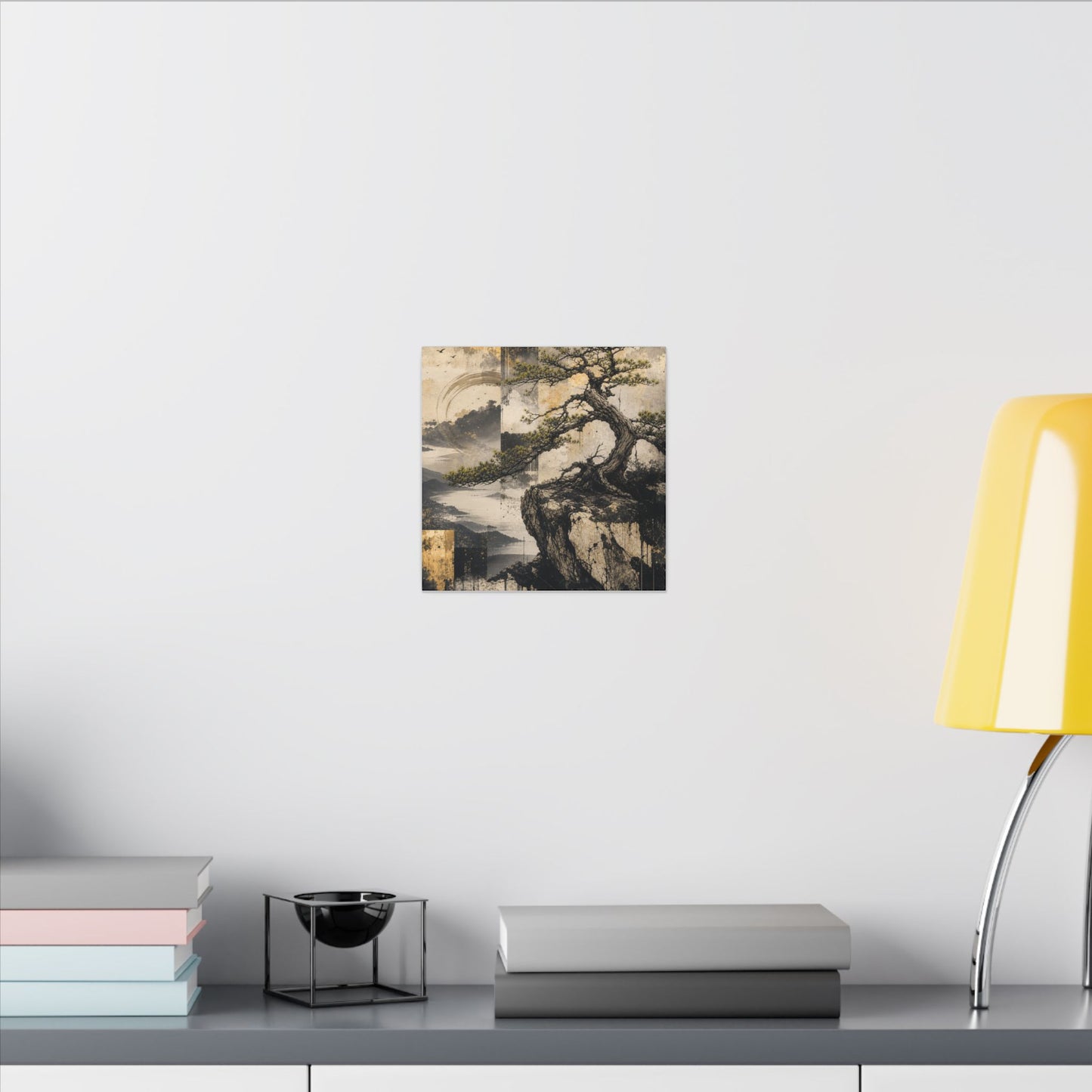 Golden Hour Pine Tree Canvas Art - Japandi Datsuzoku
