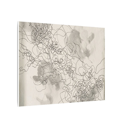 Shadow Play Spring Canvas Art | Dark Japandi Sophisticated Design