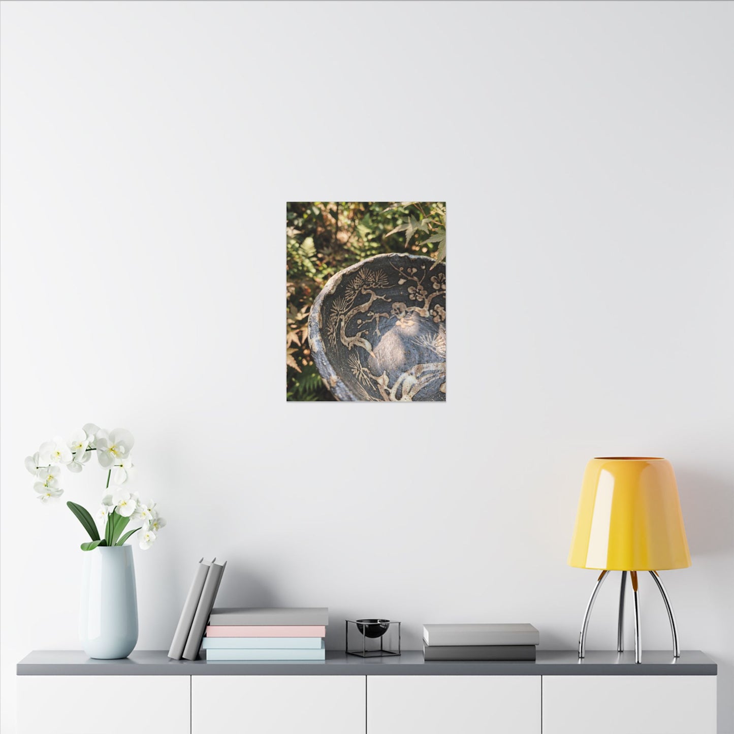 Ceramic Bowl Canvas Art | Summer Japandi Japanese Pattern Art