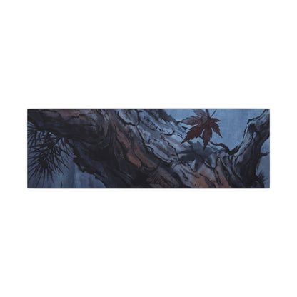 Atmospheric Pine Tree Canvas Art - Shadow Zen Dark Japandi