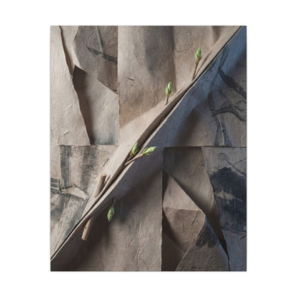 Paper Fold Canvas Art | Spring Japandi Japanese Pattern Art