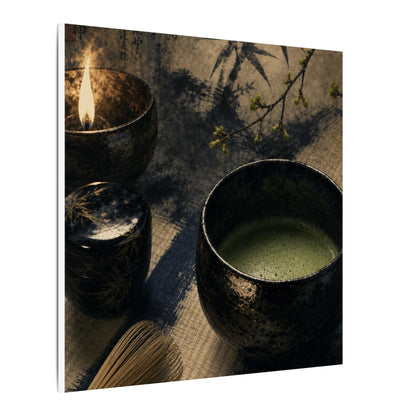 Ma Tea Ceremony Canvas Art - Zen Sumi E