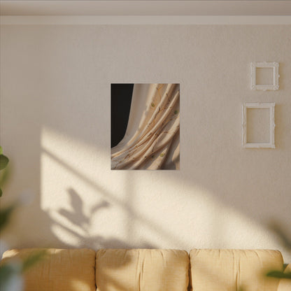 Golden Hour Silk Drape Canvas Art - Kintsugi Fukinsei