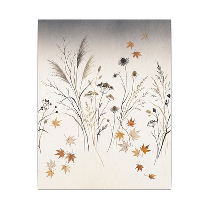 Dawn Dried Flowers Canvas Art - Japandi Kanso