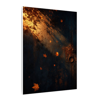 Dark Japandi Rust Patina in Golden Hour | Shadow Zen Canvas Art