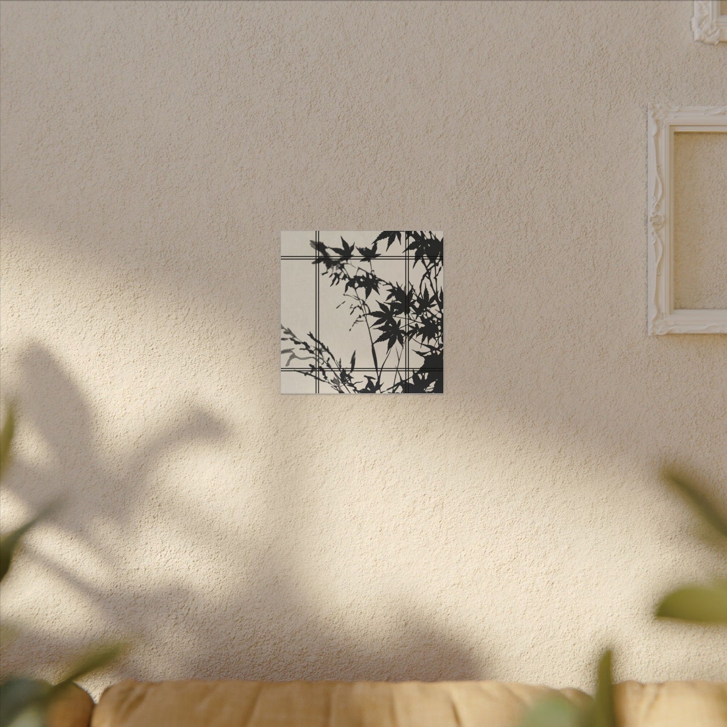 Shoji Screen Canvas Art | Summer Japandi Minimal Line Art