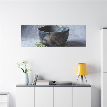 Ceramic Bowl Spring Canvas Art | Japandi Warm Design
