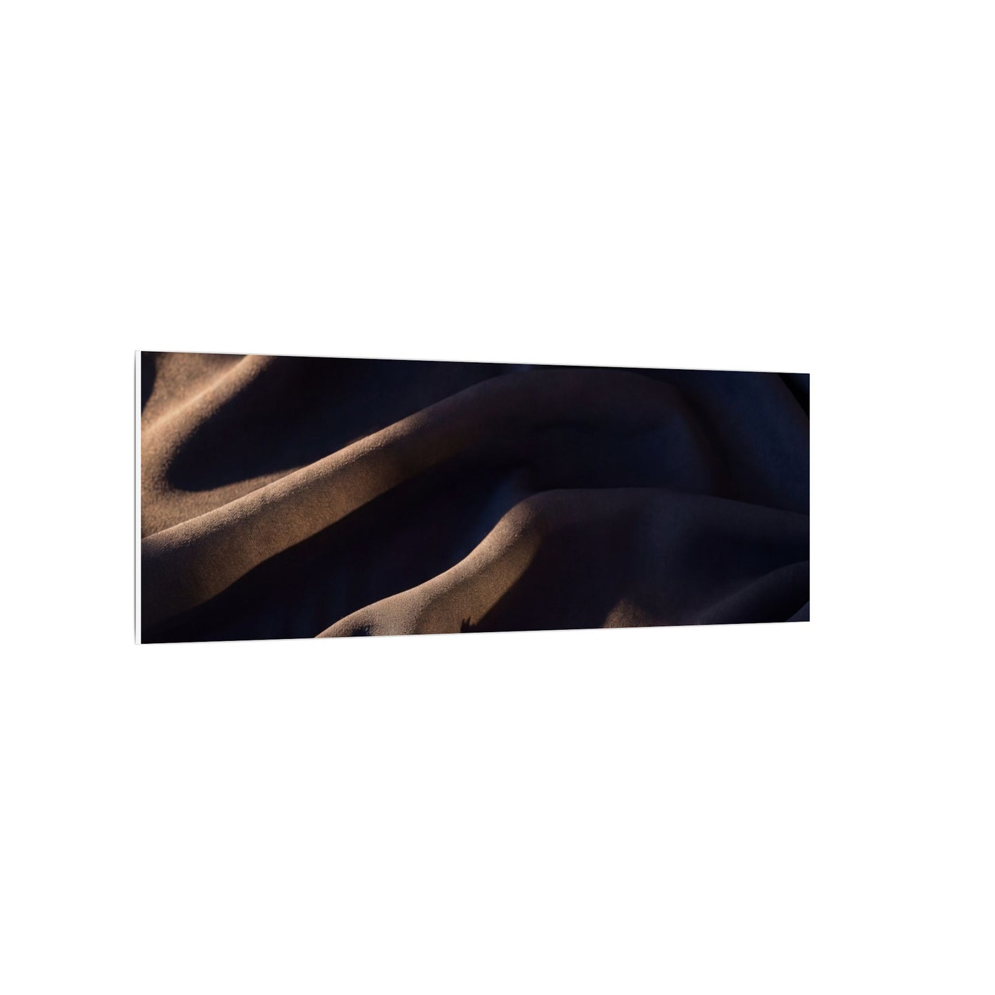 Silk Drape Shadow Zen Canvas Art | Luxurious Dark Japandi Art