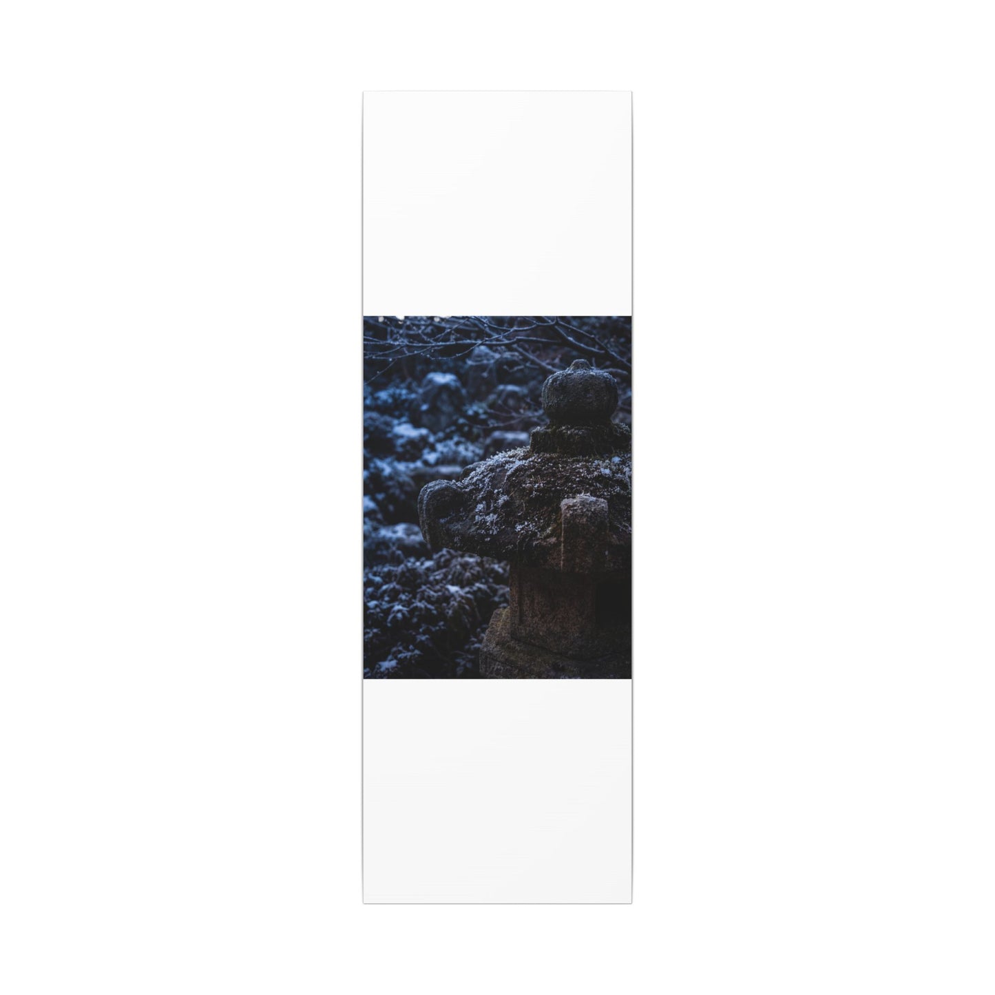 Moody Stone Lantern Canvas Art - Shadow Zen Dark Japandi