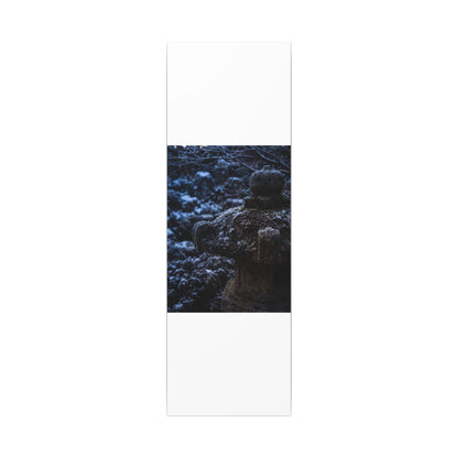 Moody Stone Lantern Canvas Art - Shadow Zen Dark Japandi