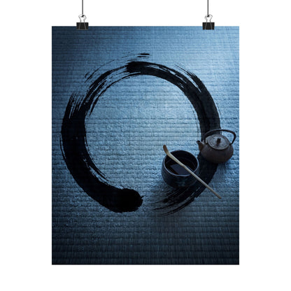 Peaceful Tea Ceremony Wall Art Print - Enso Zen