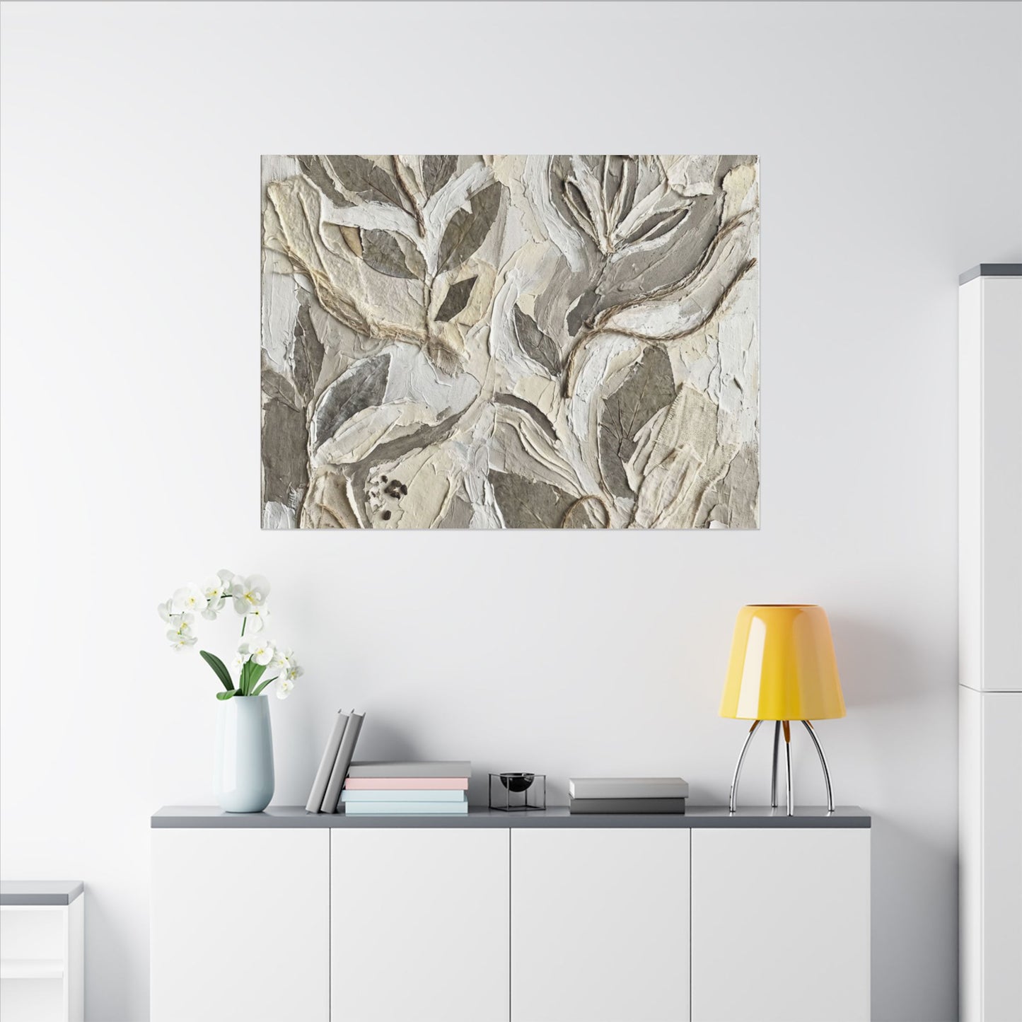 Japandi Textured Canvas Art