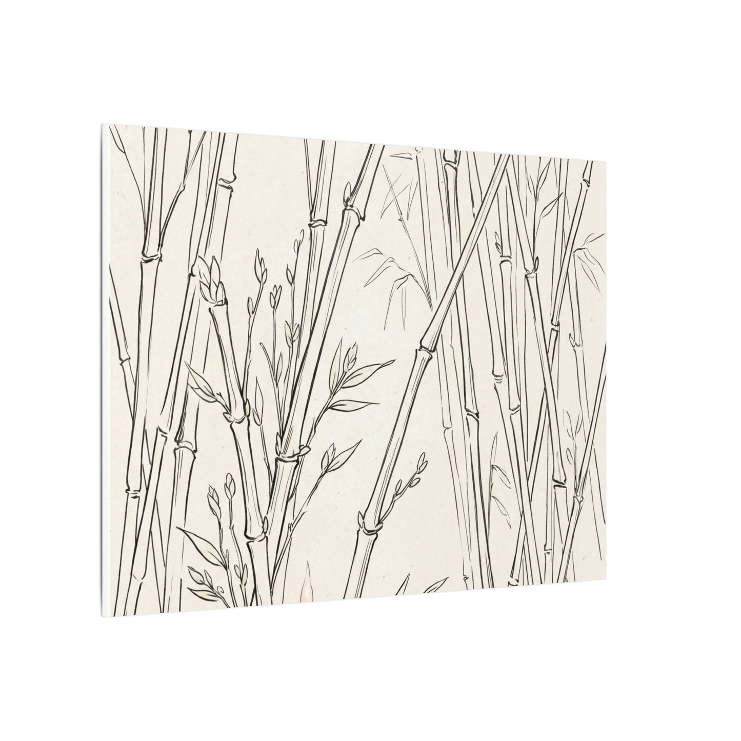 Candlelight Bamboo Grove Canvas Art - Japandi Fukinsei