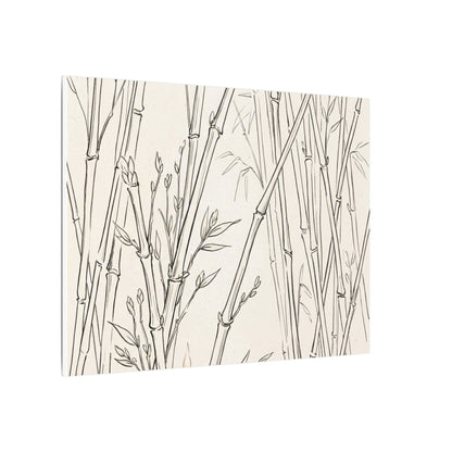 Candlelight Bamboo Grove Canvas Art - Japandi Fukinsei