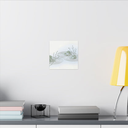 Moonlight Rock Garden Canvas Art - Japandi Ma