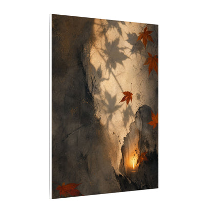 Shadow Play Texture Canvas Art | Neutral Japandi Art