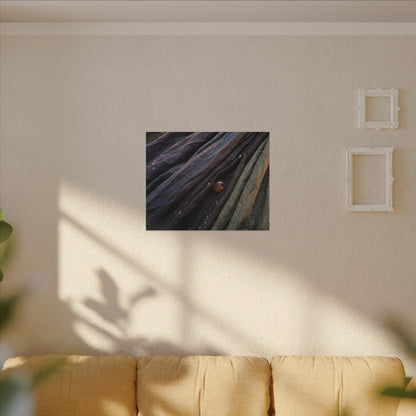 Silk Drape Shadow Zen Canvas Art | Moody Dark Japandi Art