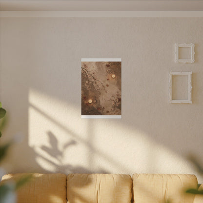 Cherry Blossom Canvas Art | Autumn Japandi Japanese Pattern Art