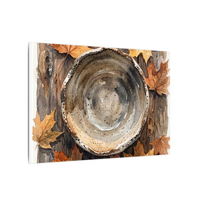 Ma Ceramic Bowl Canvas Art - Japandi Watercolor