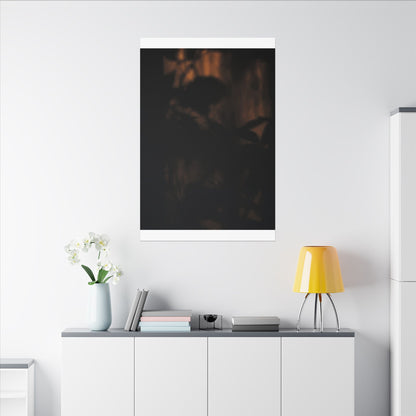 Shadow Play Summer Canvas Art | Dark Japandi Sophisticated Design