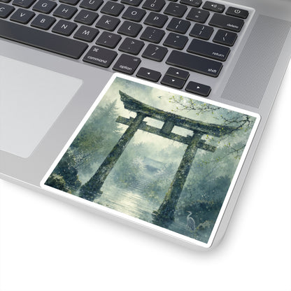 Datsuzoku Torii Gate Sticker - Japandi Watercolor