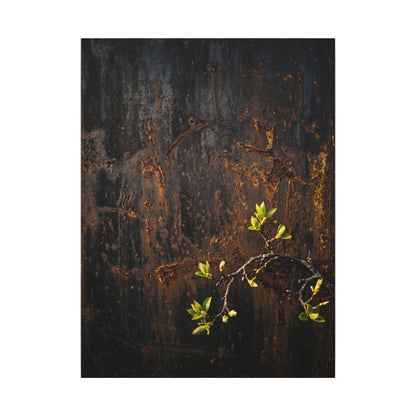 Golden Hour Rust Patina Canvas Art - Dark Japandi Fukinsei