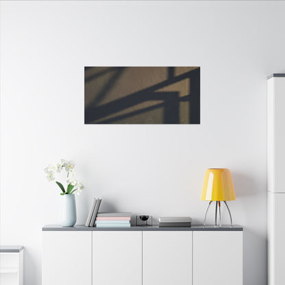 Sophisticated Shadow Play Canvas Art - Moody Minimal Dark Japandi