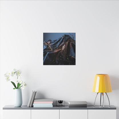 Paper Fold Broken Beauty Canvas Art | Philosophical Kintsugi Art