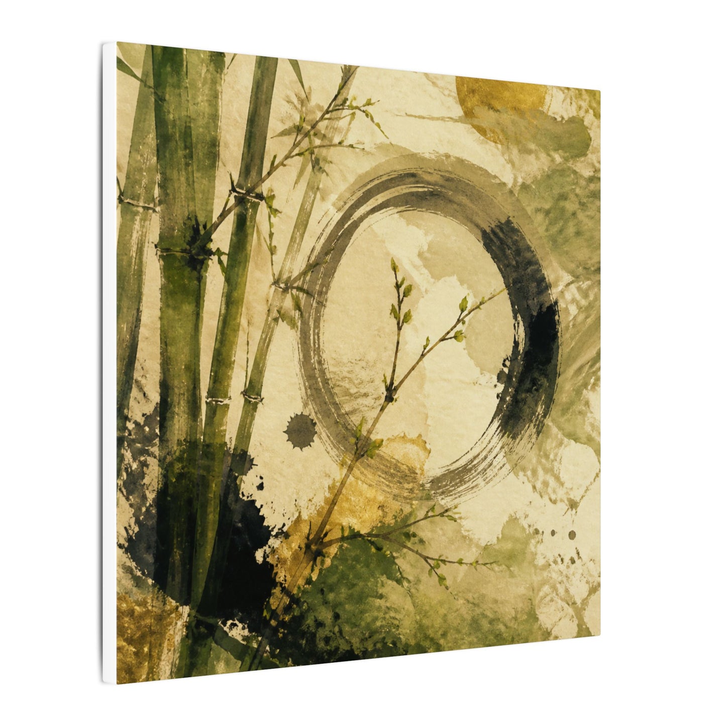 Ink Brushstroke Sumi E Canvas Art | Calm Zen Art