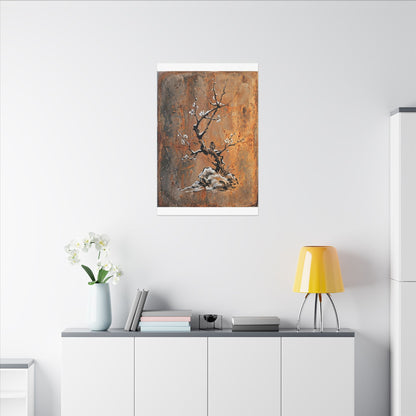Datsuzoku Rust Patina Canvas Art - Zen Sumi E