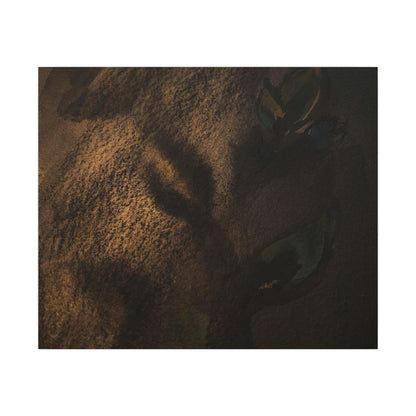 Candlelight Shadow Play Canvas Art - Dark Japandi Ma