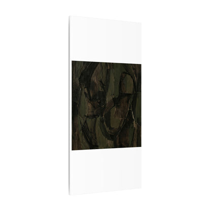 Mixed Media Dark Japandi Textured Canvas Art